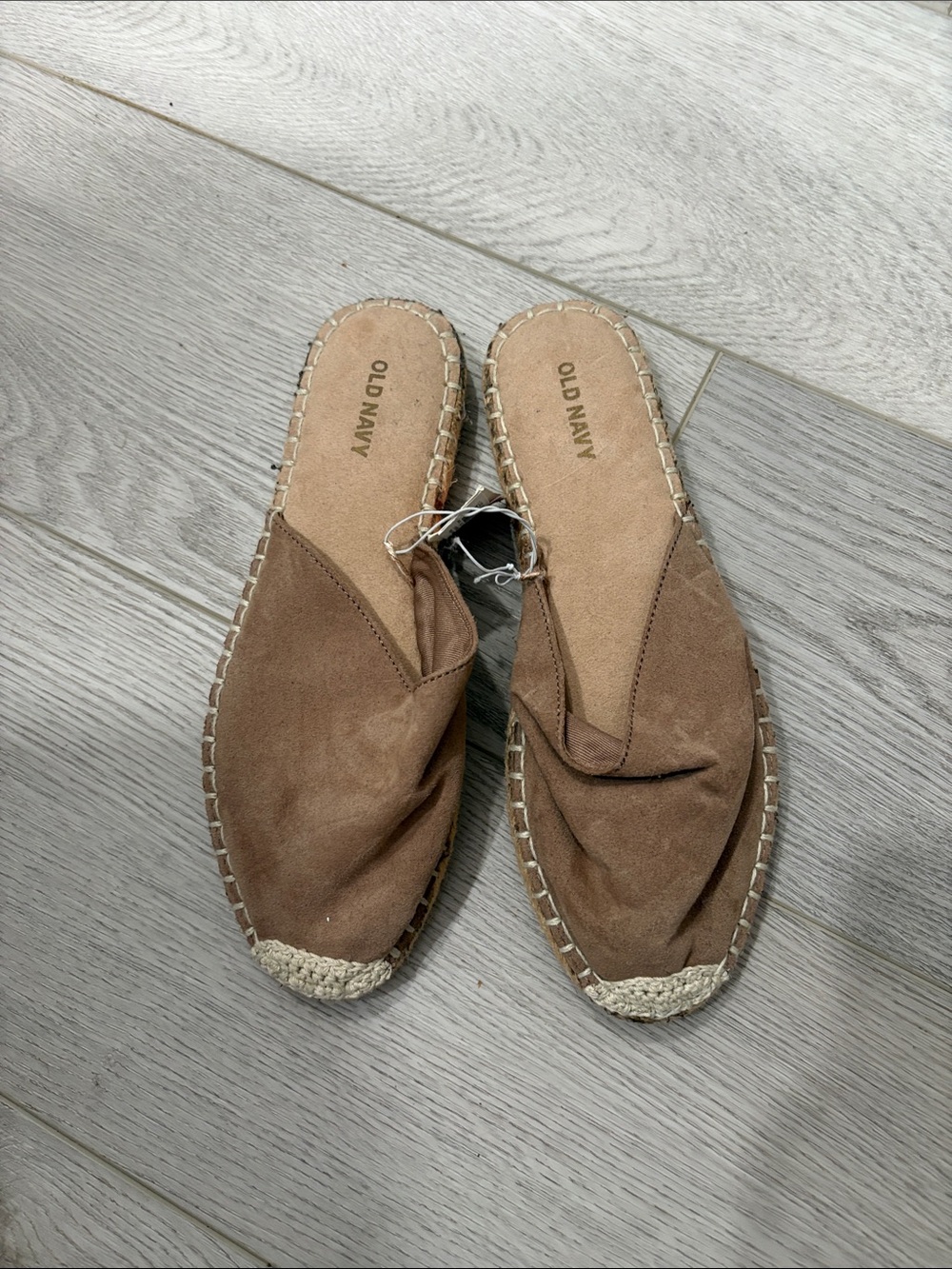 Old Navy Tan Slip-On Espadrille Mule